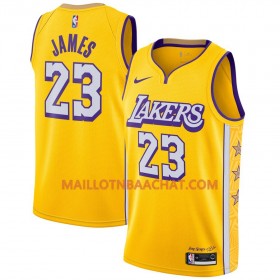 Maillot NBA Los Angeles Lakers LeBron James 23 Nike 2019-20 City Edition Swingman - Homme